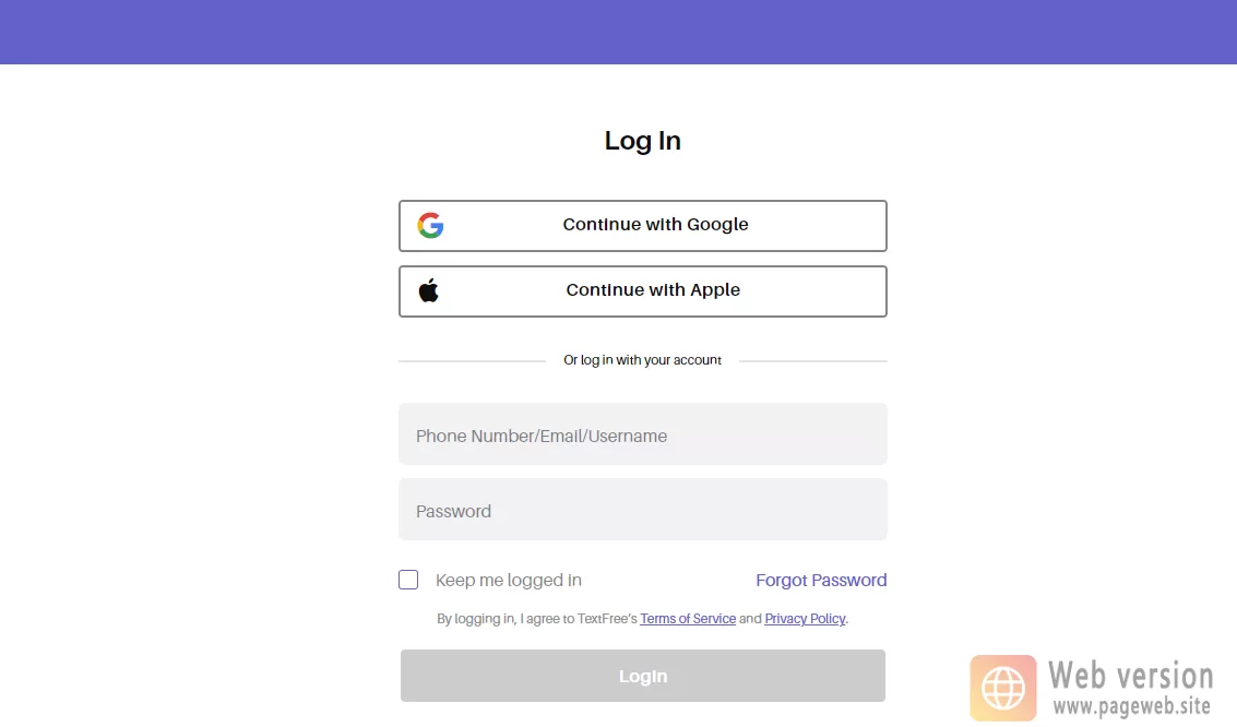 textfree Web Login (Official textfree Website)